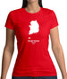 South Korea Silhouette Womens T-Shirt