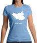 South Sudan Silhouette Womens T-Shirt