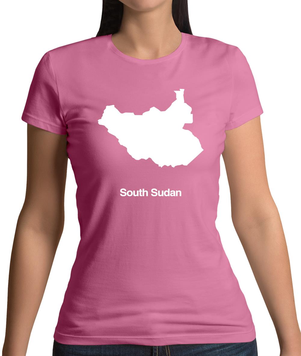 South Sudan Silhouette Womens T-Shirt