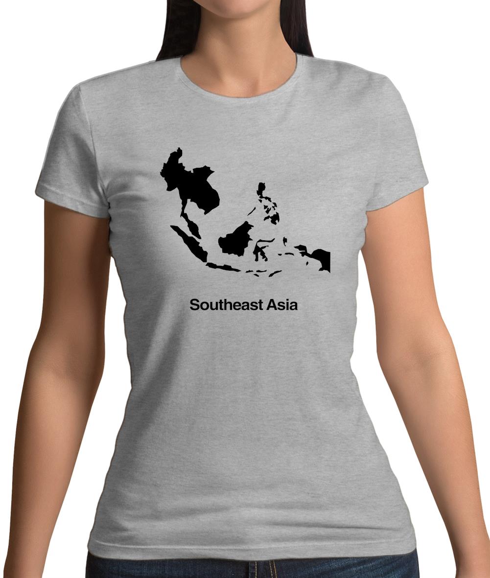 Southeast Asia Silhouette Womens T-Shirt