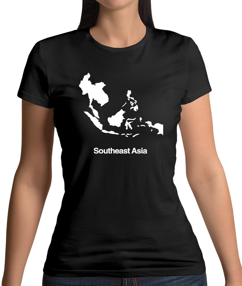 Southeast Asia Silhouette Womens T-Shirt