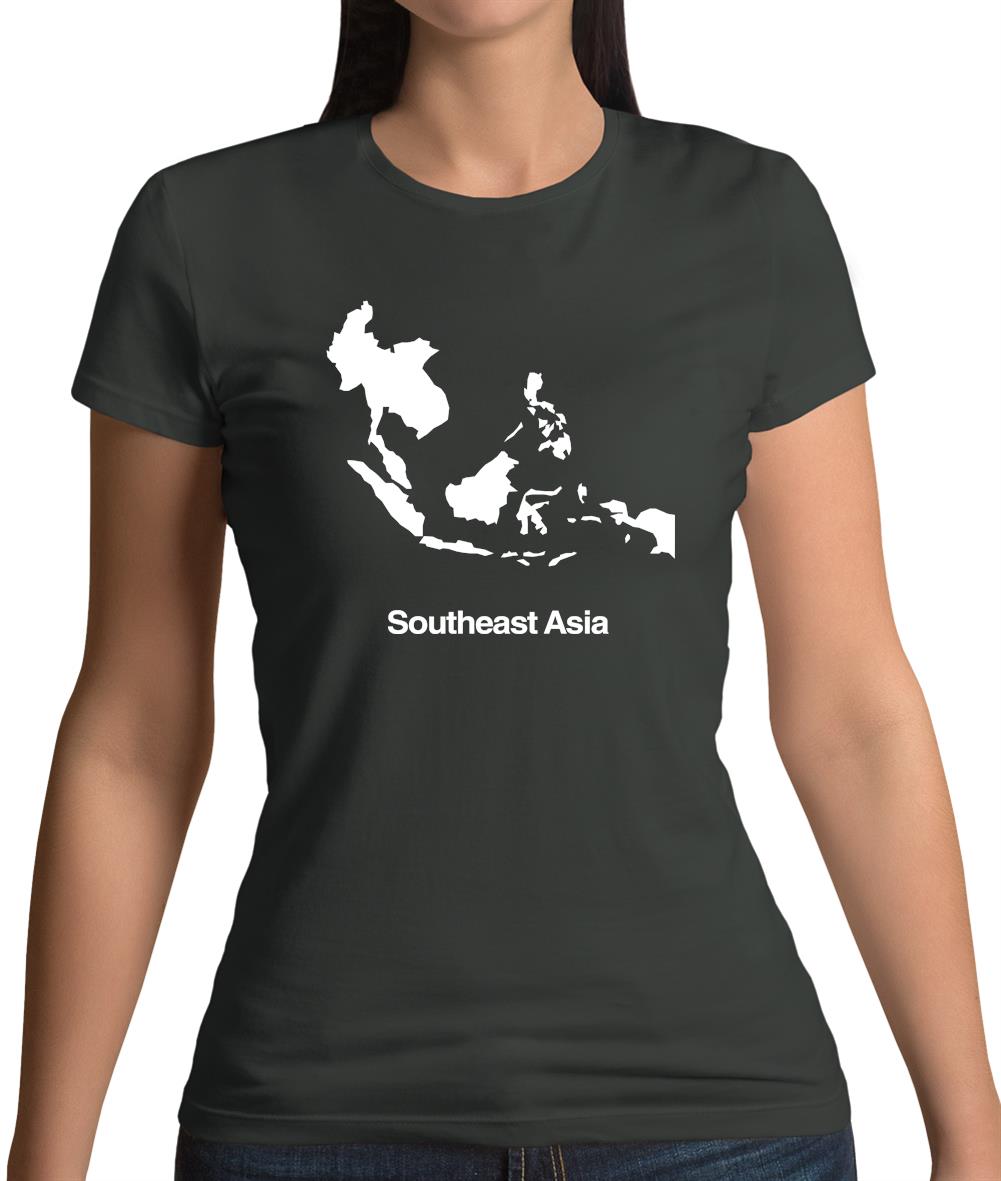 Southeast Asia Silhouette Womens T-Shirt