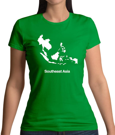 Southeast Asia Silhouette Womens T-Shirt