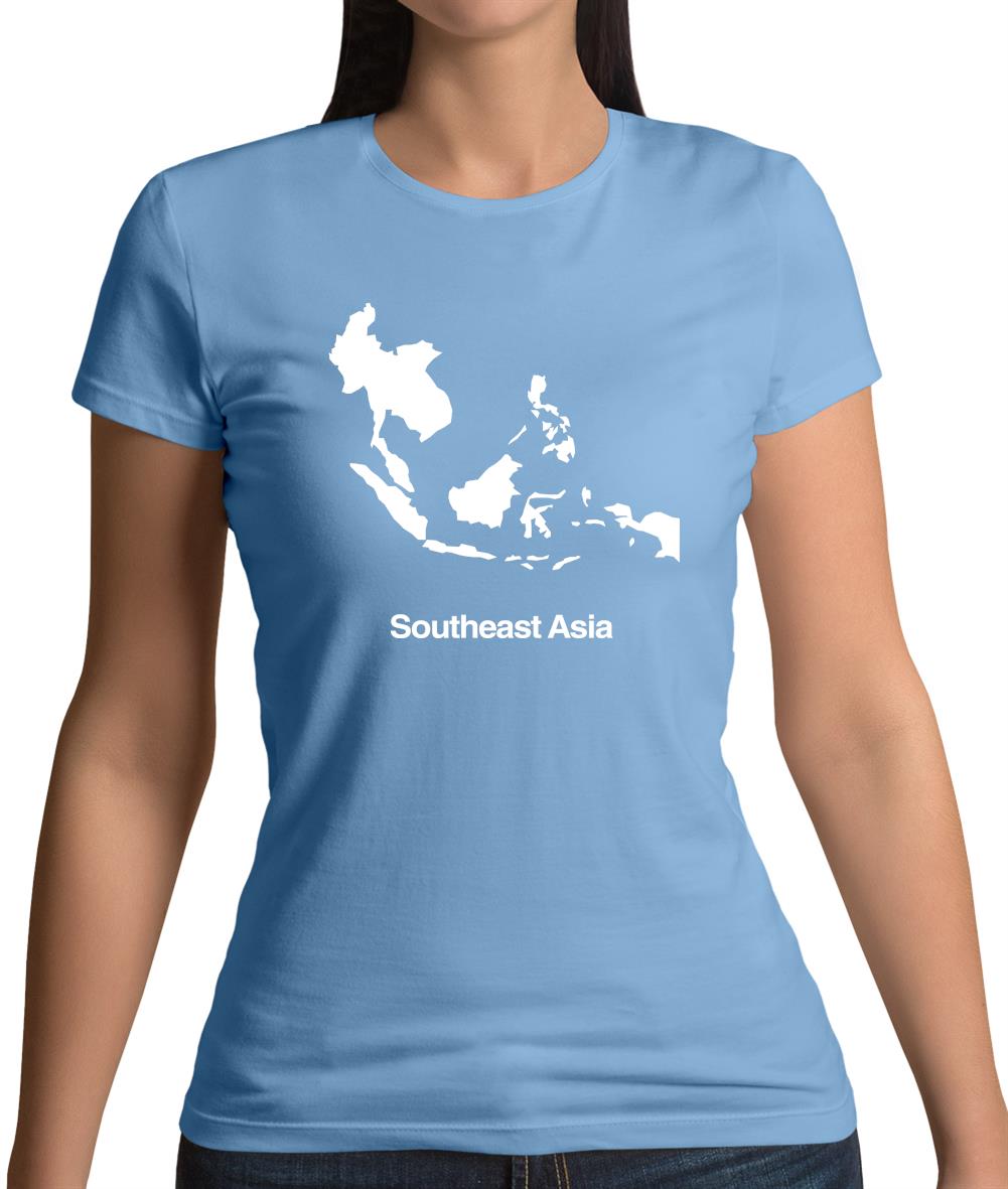 Southeast Asia Silhouette Womens T-Shirt
