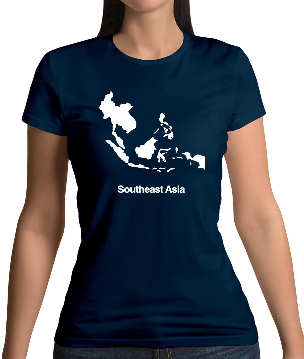 Southeast Asia Silhouette Womens T-Shirt