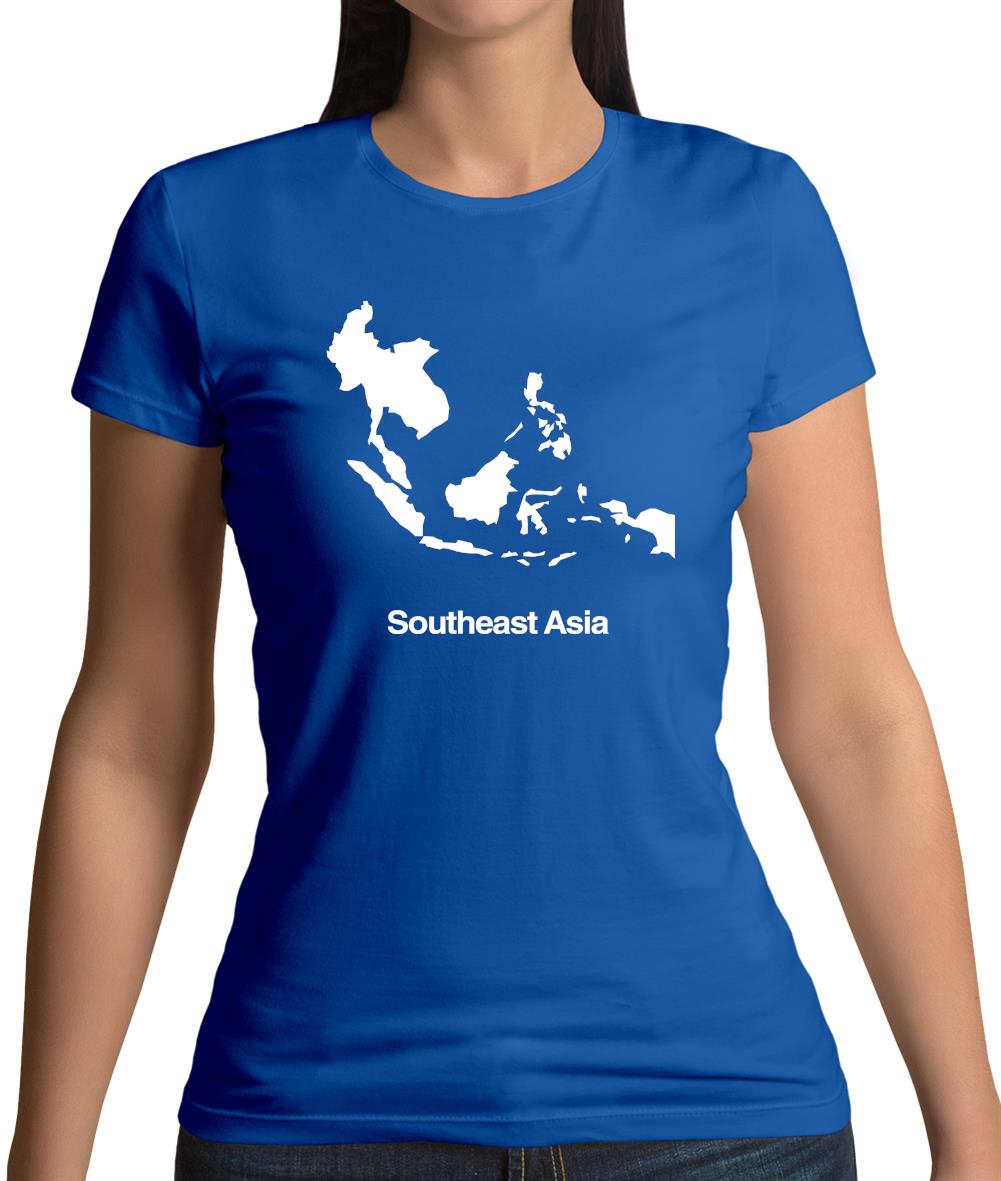 Southeast Asia Silhouette Womens T-Shirt