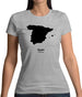 Spain Silhouette Womens T-Shirt