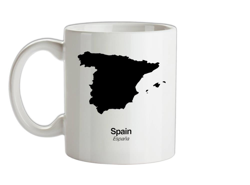 Spain Silhouette Ceramic Mug