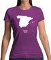 Spain Silhouette Womens T-Shirt