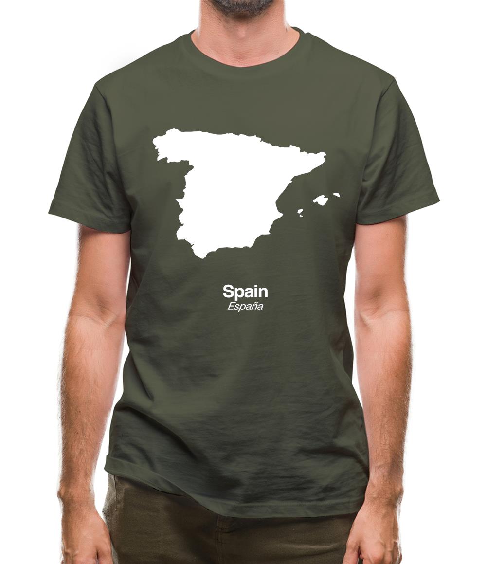 Spain Silhouette Mens T-Shirt