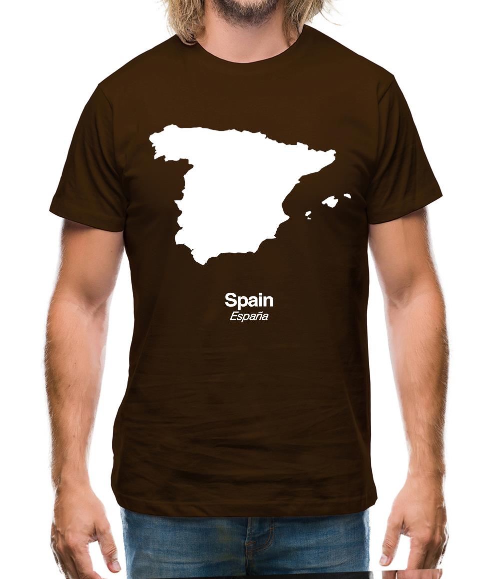 Spain Silhouette Mens T-Shirt