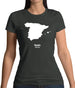 Spain Silhouette Womens T-Shirt