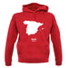 Spain Silhouette unisex hoodie