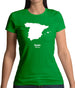 Spain Silhouette Womens T-Shirt