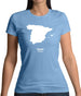 Spain Silhouette Womens T-Shirt