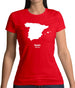 Spain Silhouette Womens T-Shirt