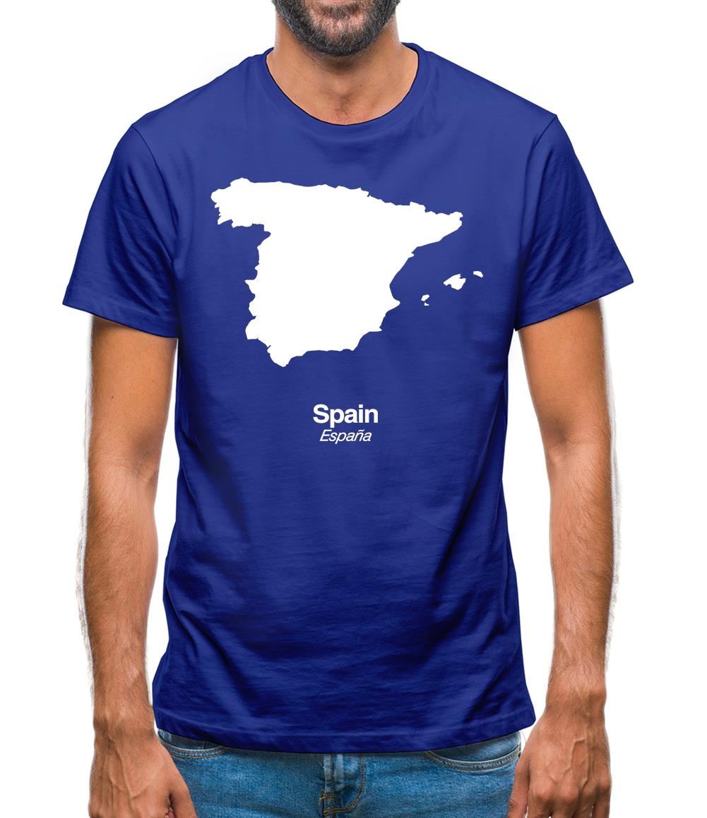 Spain Silhouette Mens T-Shirt