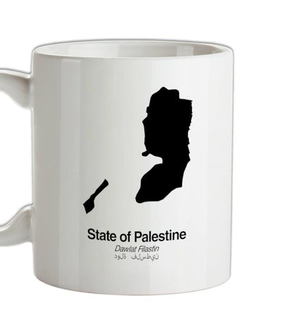 State of Palestine Silhouette Ceramic Mug