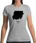 Sudan Silhouette Womens T-Shirt