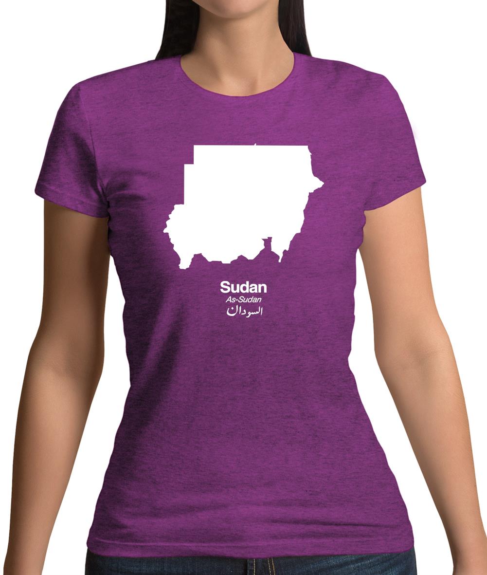 Sudan Silhouette Womens T-Shirt