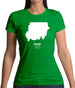 Sudan Silhouette Womens T-Shirt