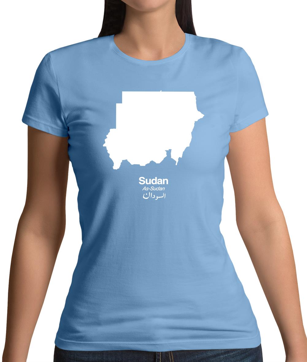 Sudan Silhouette Womens T-Shirt