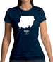 Sudan Silhouette Womens T-Shirt