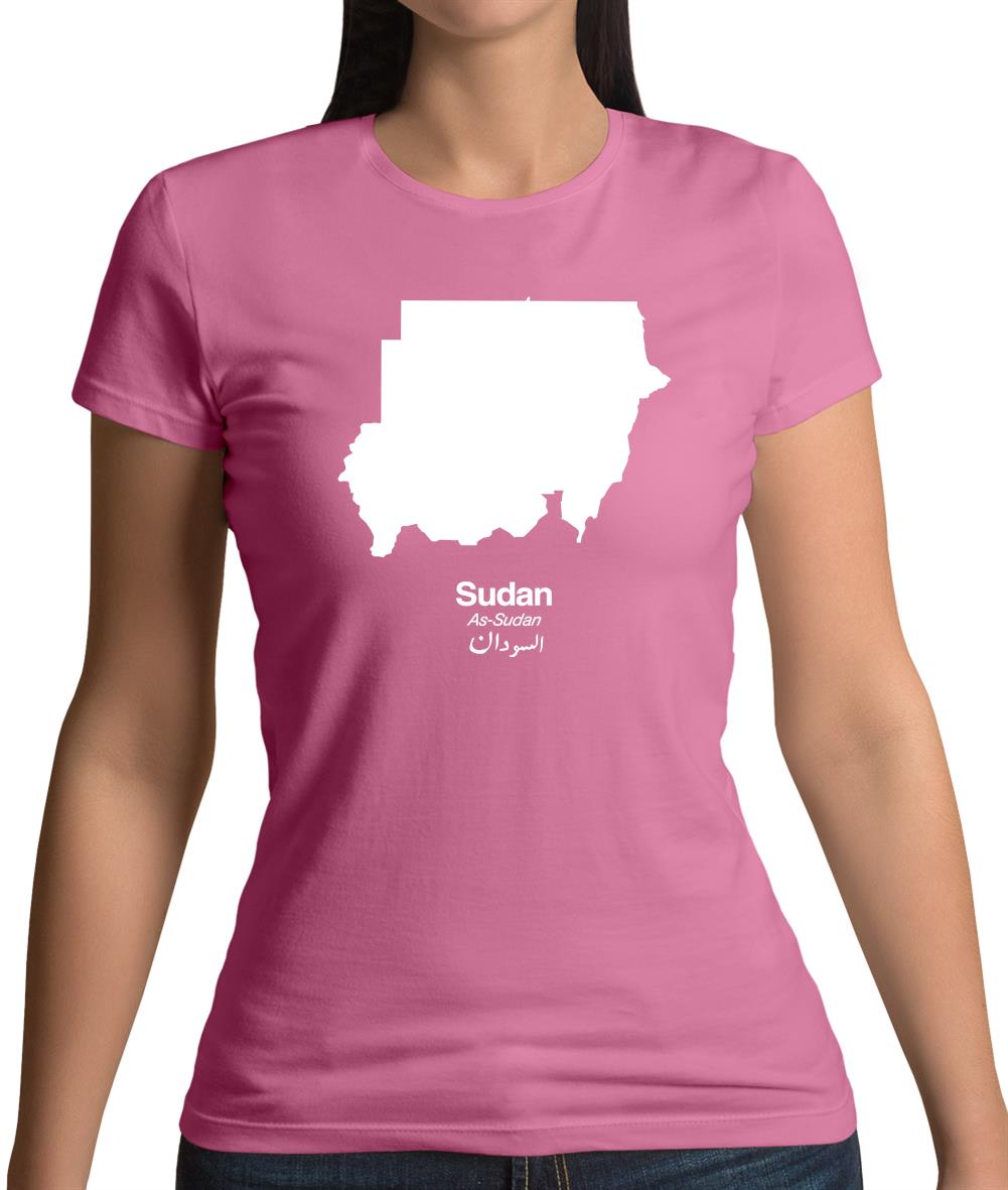 Sudan Silhouette Womens T-Shirt