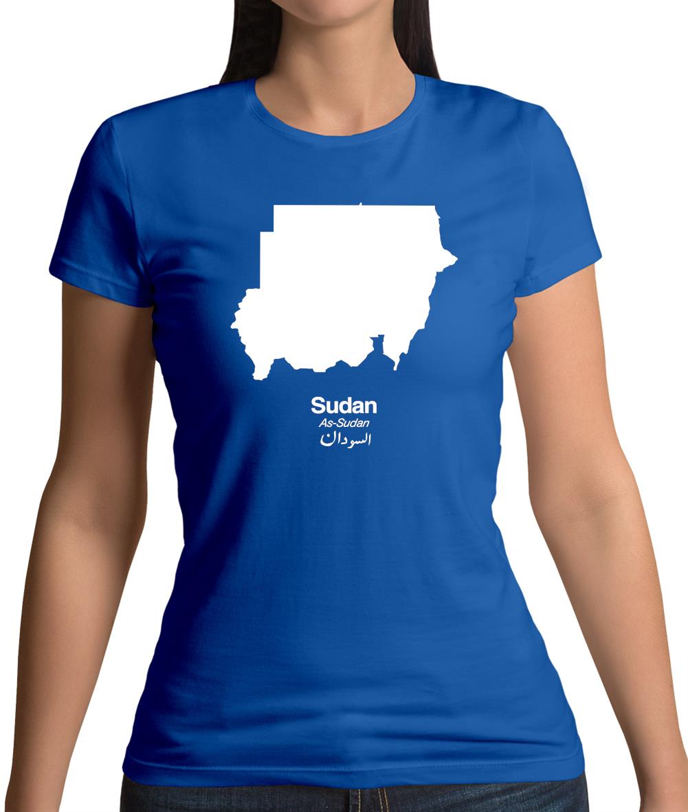 Sudan Silhouette Womens T-Shirt