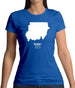 Sudan Silhouette Womens T-Shirt