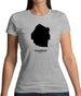 Swaziland Silhouette Womens T-Shirt