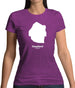 Swaziland Silhouette Womens T-Shirt