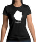 Swaziland Silhouette Womens T-Shirt