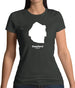 Swaziland Silhouette Womens T-Shirt