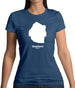 Swaziland Silhouette Womens T-Shirt