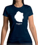 Swaziland Silhouette Womens T-Shirt