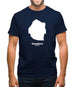 Swaziland Silhouette Mens T-Shirt