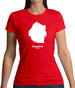 Swaziland Silhouette Womens T-Shirt