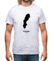 Sweden Silhouette Mens T-Shirt