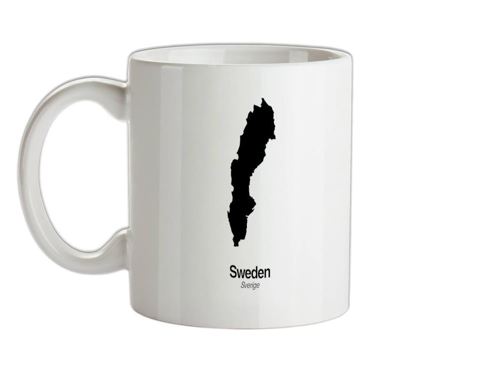 Sweden Silhouette Ceramic Mug