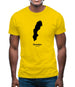 Sweden Silhouette Mens T-Shirt