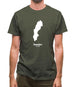 Sweden Silhouette Mens T-Shirt