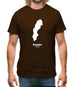 Sweden Silhouette Mens T-Shirt
