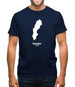 Sweden Silhouette Mens T-Shirt