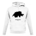 Switzerland Silhouette unisex hoodie