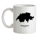 Switzerland Silhouette Ceramic Mug