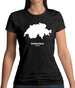 Switzerland Silhouette Womens T-Shirt