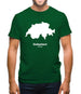 Switzerland Silhouette Mens T-Shirt