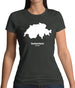 Switzerland Silhouette Womens T-Shirt