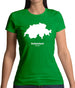 Switzerland Silhouette Womens T-Shirt